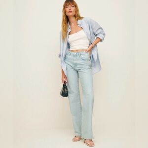 Reformation Val 90’s Mid Rise straight jeans